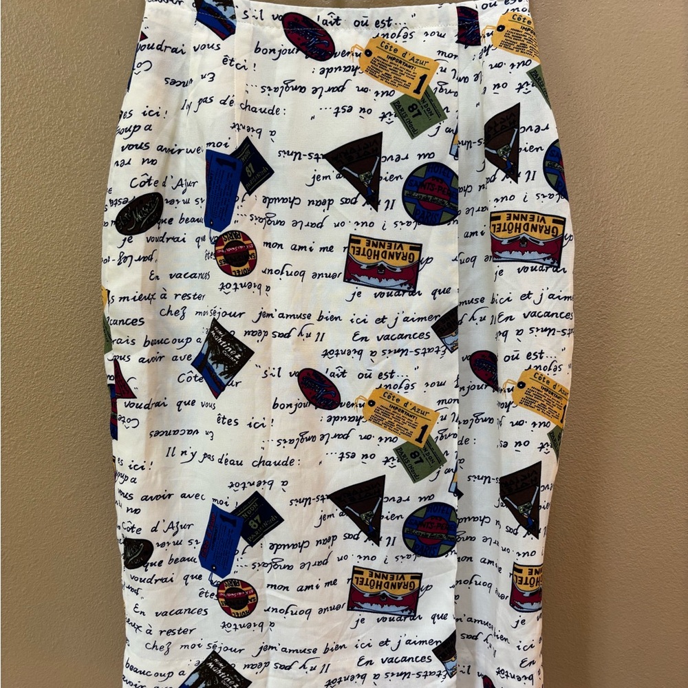 Pendleton Travel Print Pencil Skirt size 4